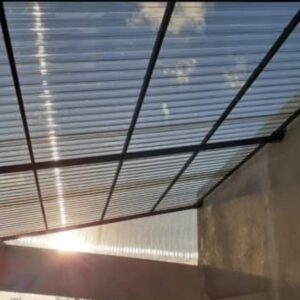 Chapa trapezoidal greca gris humo 1.26m x 3.05m