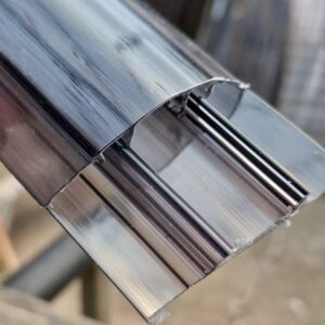 Perfil H clip gris humo x 2.90m