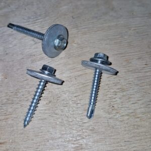 Tornillo 1.5 " punta mecha autoperforante hexagonal para copa 8mm con arandela wurth x 50 unidades