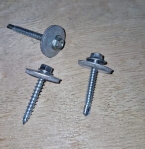 Tornillo 1.5 " punta mecha autoperforante hexagonal para copa 8mm con arandela wurth x 50 unidades